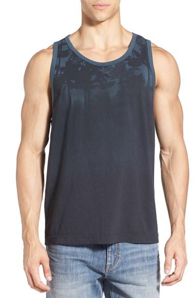 Men's Vestige 'lost' Shadow Palm Print Tank - Black