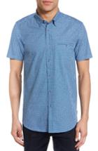 Men's Ted Baker London Rinalin Extra Trim Fit Print Sport Shirt (s) - Blue