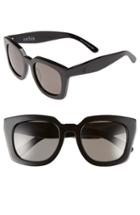 Women's Valley 'orbis' 50mm Oversized Sunglasses - Gloss Black