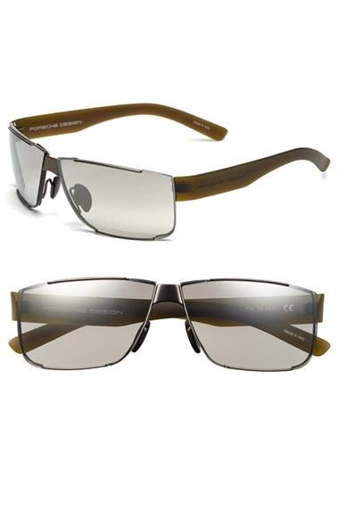 Men's Porsche Design 'p8509' 64mm Aviator Sunglasses - Grey Matte