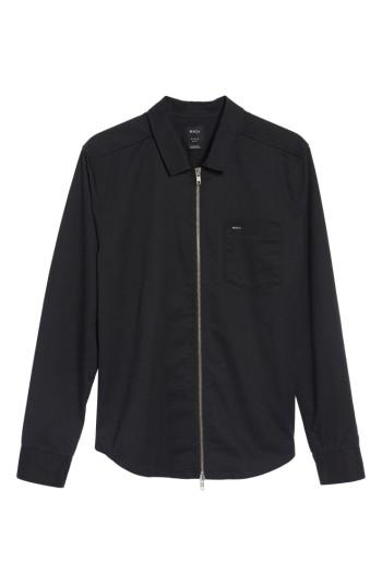 Men's Rvca Rex Shirt Jacket - Black