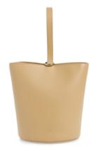 Oad New York Dome Leather Bucket Bag - Beige