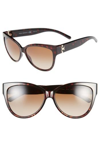 Women's Tory Burch 59mm Cat Eye Sunglasses -