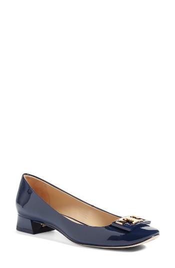 Women's Tory Burch 'gigi' Block Heel Pump .5 M - Blue