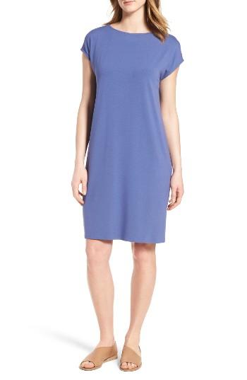Women's Eileen Fisher Jersey Shift Dress - Blue