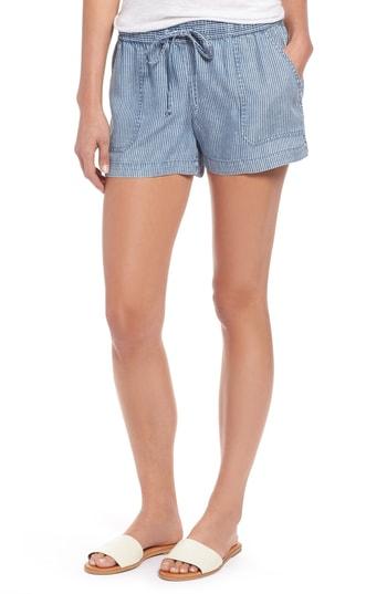 Women's Billy T Ticking Stripe Shorts - Blue
