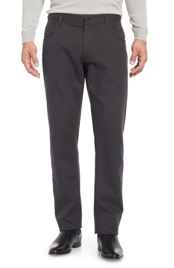 Men's Robert Graham Pollard Stretch Cotton Pants - Grey