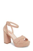 Women's Topshop Leah Cross Strap Platform Sandal .5us / 36eu - Pink