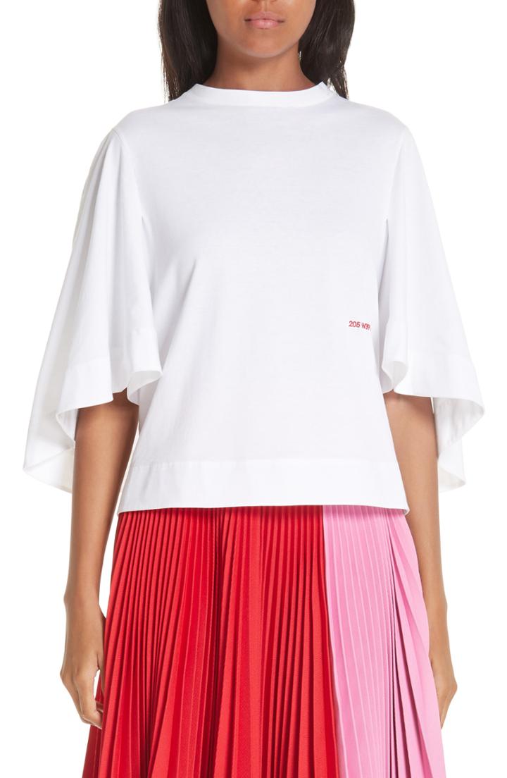 Women's Calvin Klein 205w39nyc Logo Bell Sleeve Tee - White