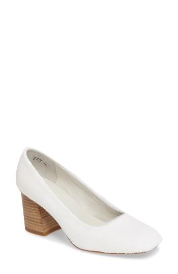 Women's Grey City Shay Genuine Calf Hair Pump M - White
