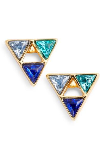 Women's Rebecca Minkoff Triangle Stone Stud Earrings