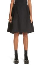 Women's Junya Watanabe Stiff Hem Pleated Skirt - Black