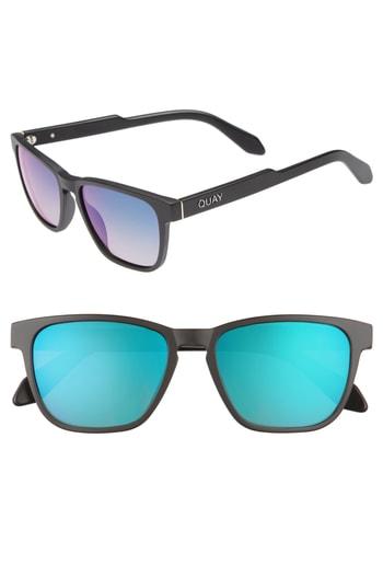 Men's Quay Australia Hardwire 54mm Polarized Sunglasses - Black / Navy Lens