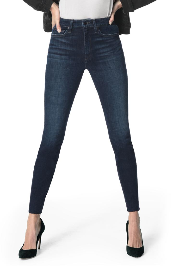 Women's Joe's Charlie High Waist Raw Hem Ankle Skinny Jeans - Blue