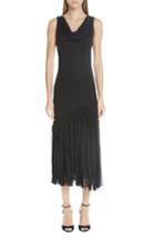Women's Fuzzi Tulle Fringe Dress - Black
