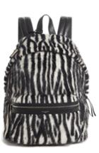Men's Saint Laurent Zebra Backpack - Black