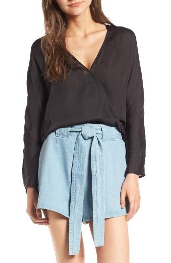 Women's The Fifth Label Time Stand Still Surplice Top - Black