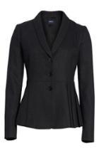 Women's Armani Jeans Side Pleat Blazer Us / 42 It - Black