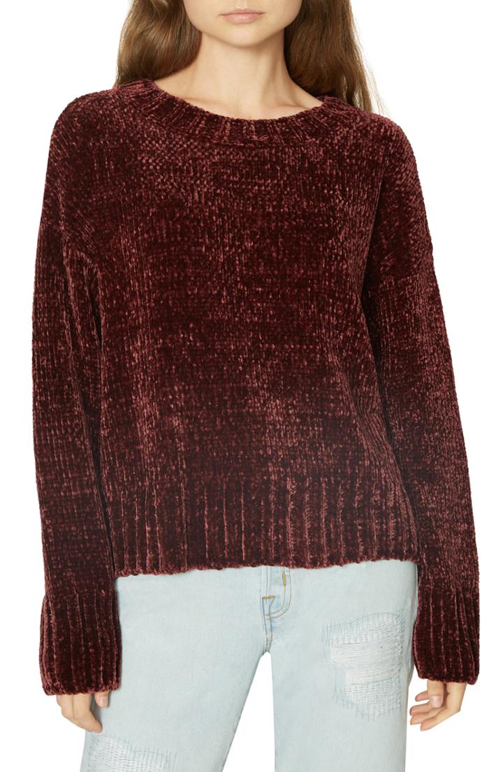 Women's Sanctuary Chenille Pullover - Red