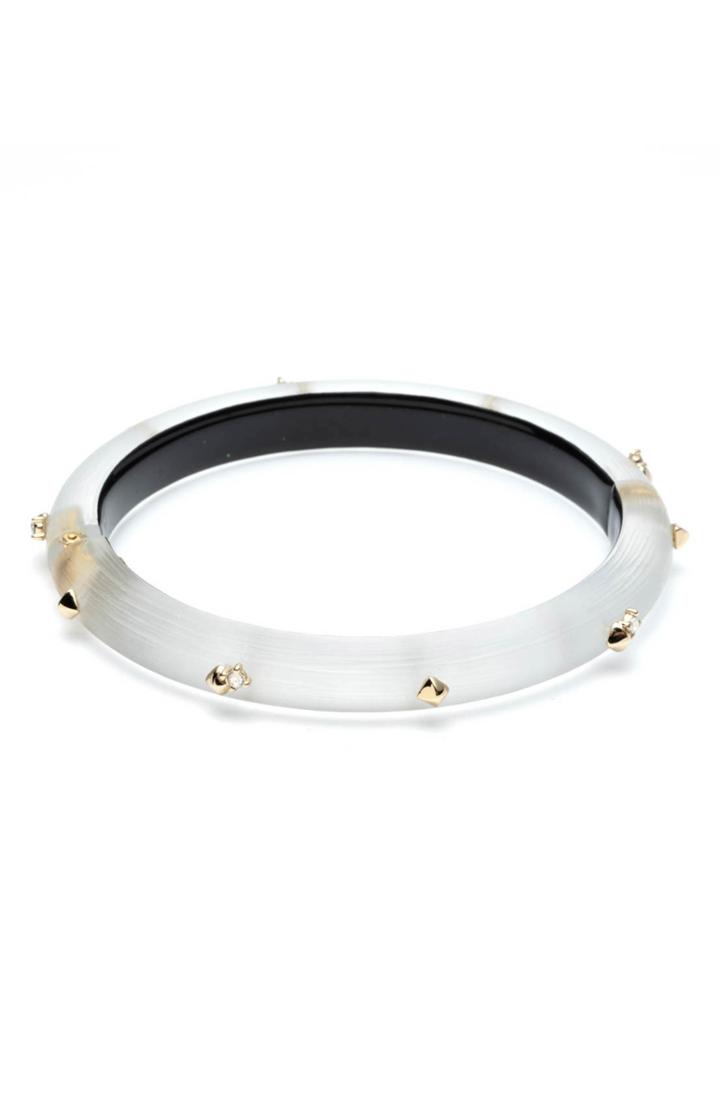 Women's Alexis Bittar Retro Gold Stud Hinge Bangle