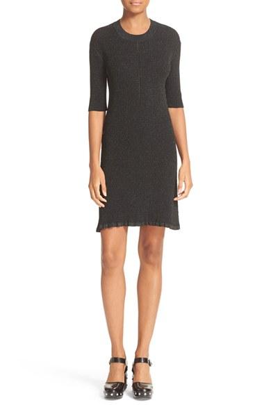 Women's Mcq Alexander Mcqueen Metallic Knit Dress