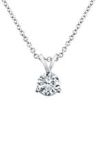 Women's Bony Levy 'solitaire' Diamond Pendant Necklace (nordstrom Exclusive)