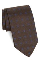 Men's Strong Suit Heather Medallion Silk Tie, Size - Brown