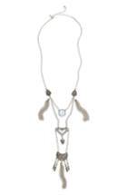 Women's Topshop Stone Tassel Ladder Necklace