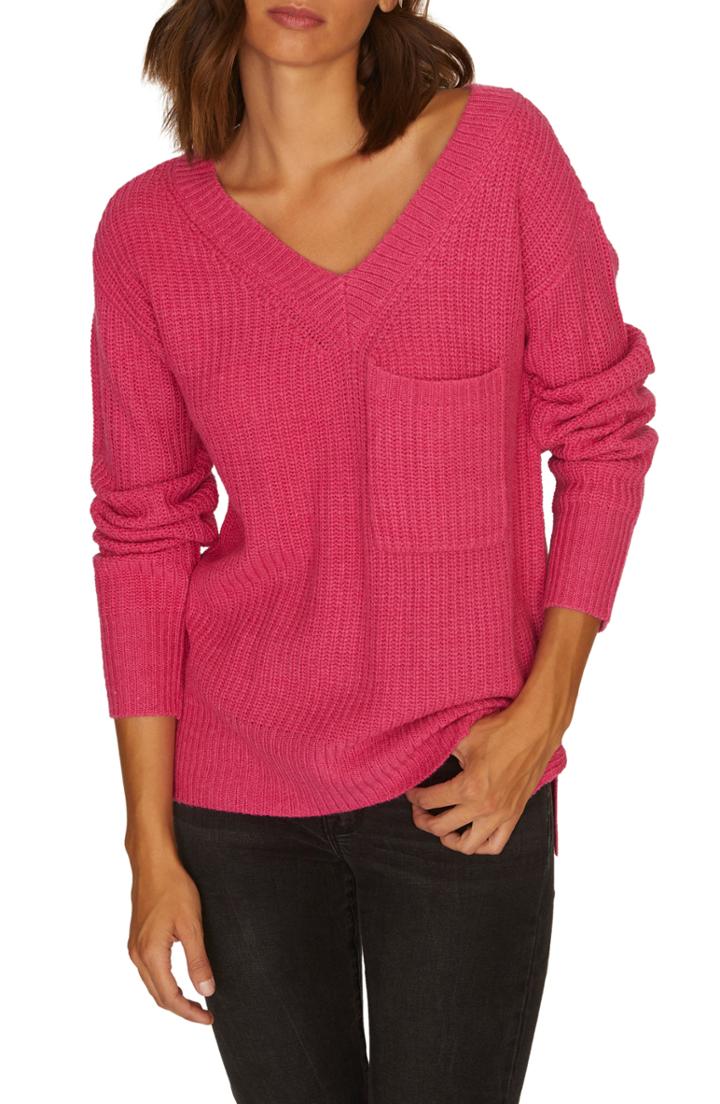Women's Sanctuary Amare Shaker Sweater Regular - Pink