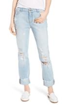 Women's Dl1961 Stevie Ripped Crop Slim Boyfriend Jeans - Blue