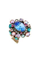 Women's Sorrelli Calla Lily Crystal Cocktail Ring