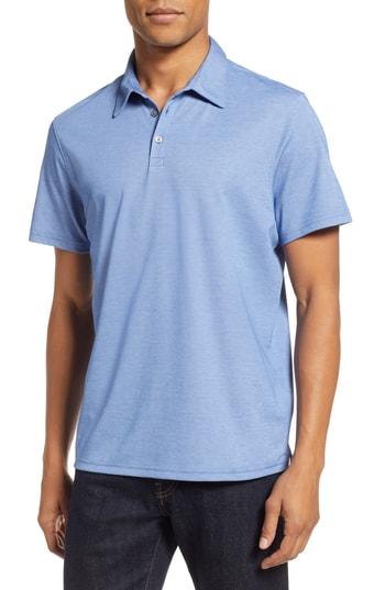 Men's Zachary Prell Caldwell Pique Trim Fit Polo, Size - Blue