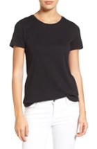 Women's Caslon Slub Crewneck Tee - Black
