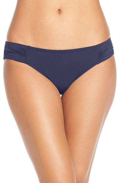 Women's Tommy Bahama Side Shirred Hipster Bikini Bottoms - Blue