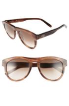 Men's Salvatore Ferragamo 54mm Sunglasses - Striped Brown