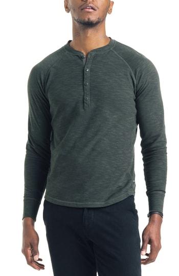 Men's Good Man Brand Slim Fit Henley - Green