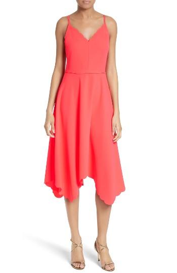 Women's Ted Baker London Simbah Scallop Handkerchief Hem Dress - Orange