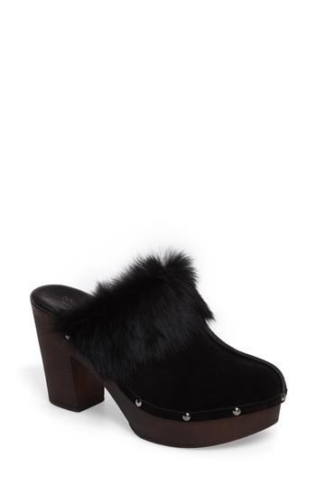 Women's Donald J Pliner Willo Genuine Rabbit Fur Mule