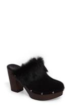 Women's Donald J Pliner Willo Genuine Rabbit Fur Mule