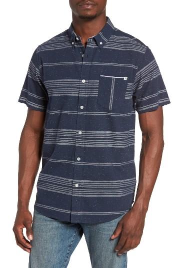 Men's Rip Curl Lido Stripe Woven Shirt - Blue
