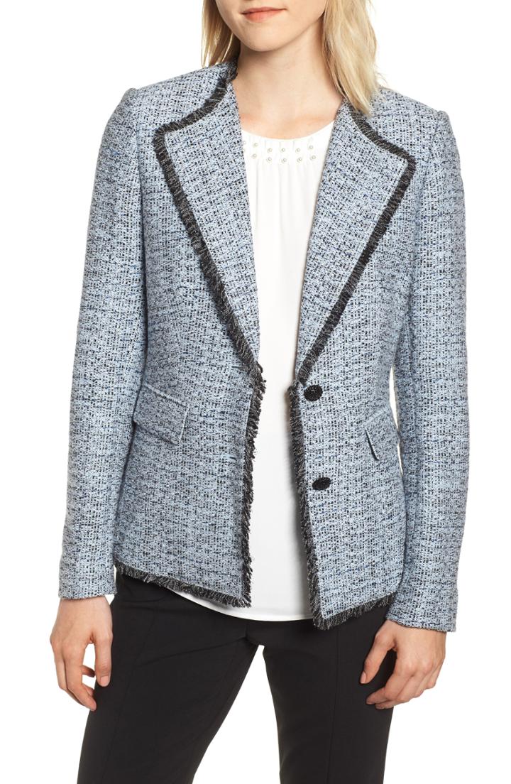 Women's Karl Lagerfeld Paris Wing Collar Jacket