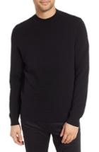 Men's Hugo Svavor Textured Mock Neck Sweater - Black