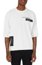 Men's Topman Circuit Print Sweatshirt - White