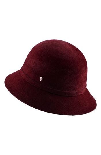 Women's Helen Kaminski Genuine Rabbit Fur Felt Cloche - Pink