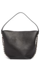 Givenchy Infinity Calfskin Leather Bucket Bag - Black