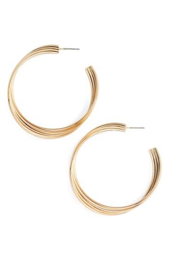 Women's Halogen Twisted Wide Hoop Earrings