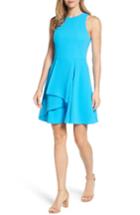 Women's Adelyn Rae Athena Fit & Flare Dress - Blue