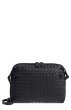 Bottega Veneta Nodini Woven Leather Crossbody Bag - Blue