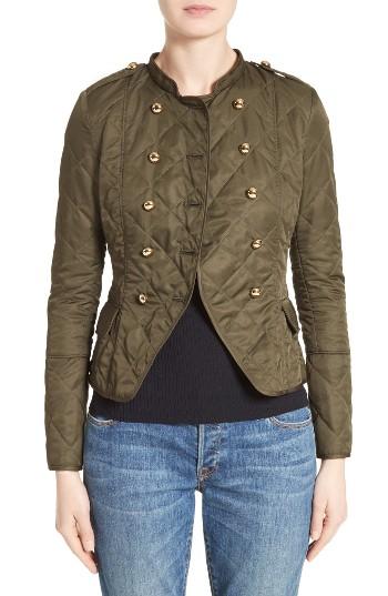 Women's Burberry Boscastle Quilted Military Jacket