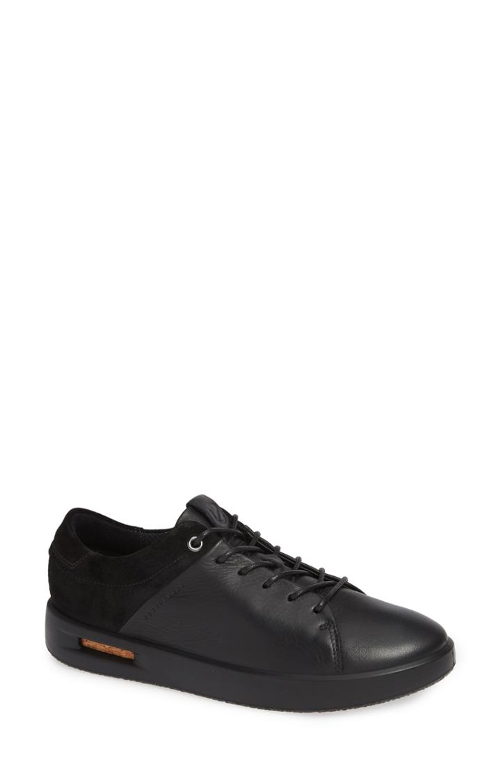 Women's Ecco Corksphere Waterproof Sneaker -6.5us / 37eu - Black